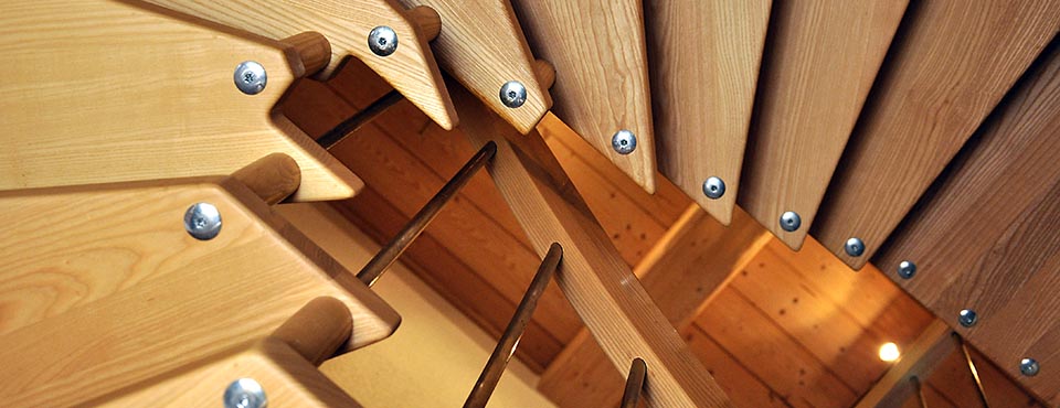 Unteransicht Wendeltreppe